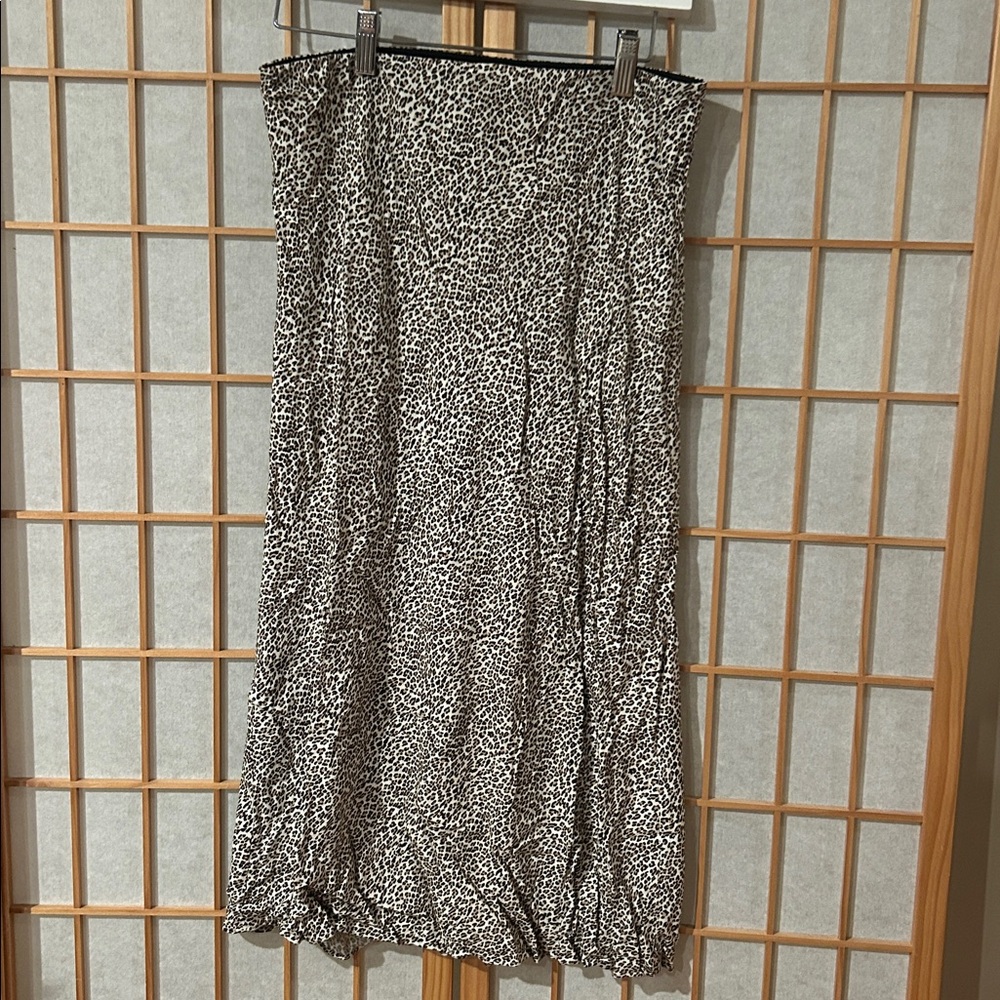 Jenni Kayne Leopard Print Midi Skirt